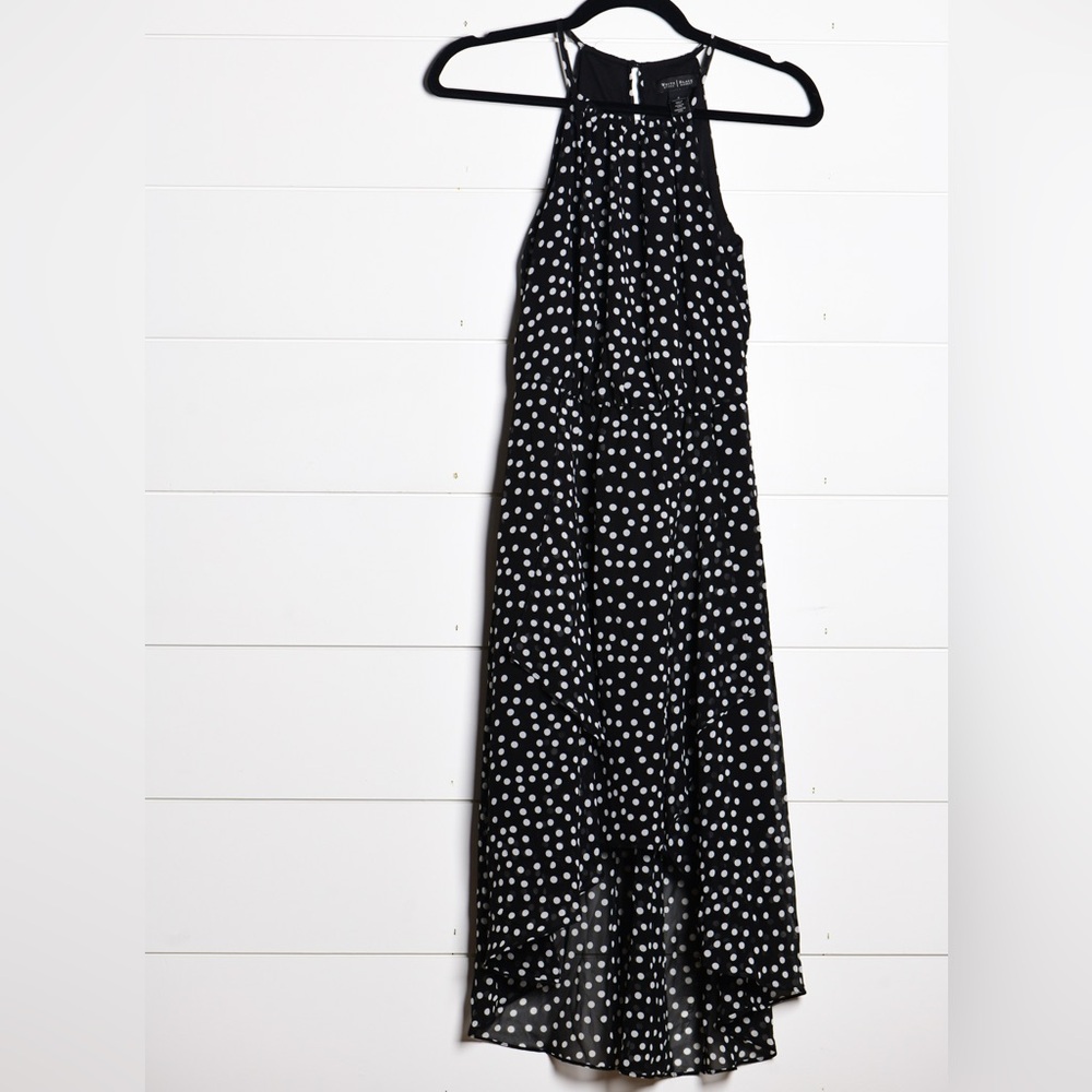 White House Black Market High-Low Polka Dot Dress